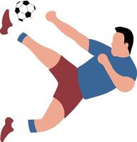 Football Player Illustration in Cartoon Design vector
