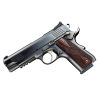 alta resolución imagen de un potro 1911 pistola aislado en transparente antecedentes png