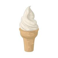 Illustration of ice cream cone vector