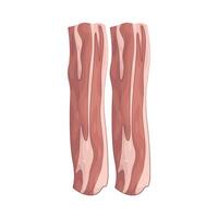 Illustration of bacon slice vector