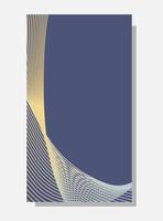 Abstract background with wavy lines. Trendy color of the year 2025 Future Dusk. vertical format may be used for cover, banner, poster and more. vector