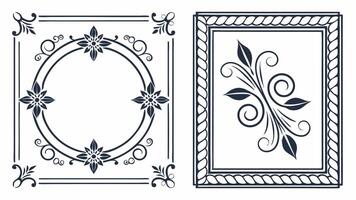 Vintage Frame Designs on White background vector