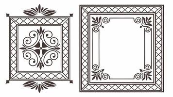 Set of decorative frames and borders for your design vector