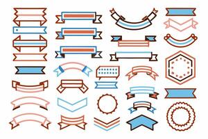 Decorative Bright Design Elements Collection vector