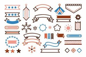 Decorative Bright Design Elements Collection vector