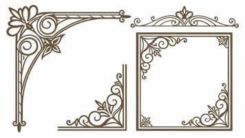 Vintage decorative frame vector