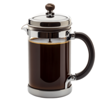 A coffee pot with a handle and a lid png