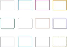 Set of vintage frames square. Floral ornament. decorative frames and borders. vector
