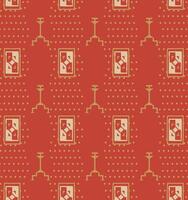 Red seamless textured design print vector