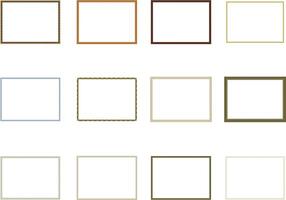 Decorative frames and borders. Border set. Collection of frame set. Set of vintage frames square. vector