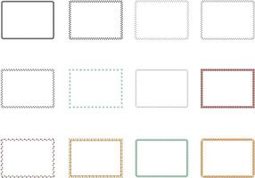 Set of vintage frames square. Various type of frame and border collection. Collection of frame set. Floral ornament. decorative frames and borders. . Frame ornament. vector