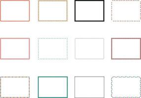 Vintage typographic decorative ornament . Frame ornament. Vintage frame ornament. Border set. decorative frames and borders. Set of vintage frames square. vector