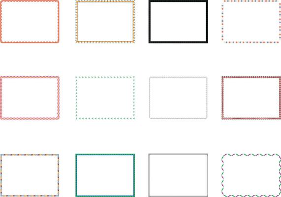 Vintage typographic decorative ornament . Frame ornament. Vintage frame ornament. Border set. decorative frames and borders. Set of vintage frames square.
