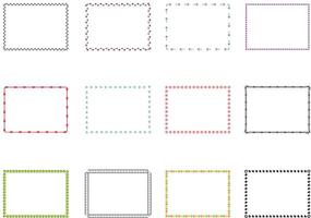 Frame set. Border set. decorative frames and borders. Set of vintage frames square. vector