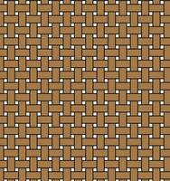 Wicker seamless pattern. Basket weave repeating texture. Braiding continuous background of vertical and horizontal intersecting perpendicular stripes. Geometric in brown tones. vector