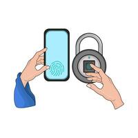 Sleek and Secure Smart Lock vector