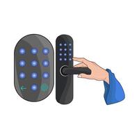 Modern Technology for Home Security vector