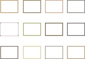 Frame design. Frame ornament. Frame and border set. Border set. decorative frames and borders. Set of vintage frames square. vector