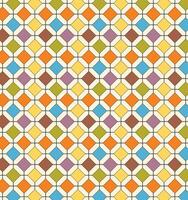 Repeated diamonds and lines background. Geometric motif. Seamless surface pattern design with bright colors rhombuses ornament. Grid digital paper, textile print, web designing. vector