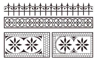 set of borders vector