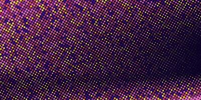 Halftone in Pink Color Tones Isolated on Dark Background. Pop art comic design with dots perfect as banner, wallpaper. vector