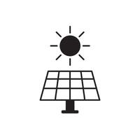Solar energy panel icon for graphic design, web site, social media, mobile app, ui illustration vector
