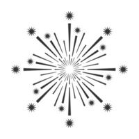 Firework icon isolated illustration. vector