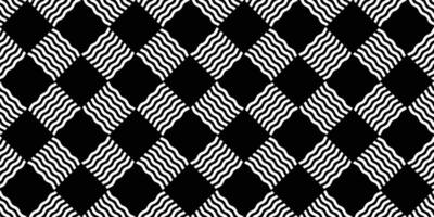 wave seamless pattern Diamond shape Rhombus checked doodle tile background gift wrapping paper repeat wallpaper abstract line illustration isolated design vector