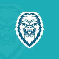 Angry yeti, illustration mascot esport vector