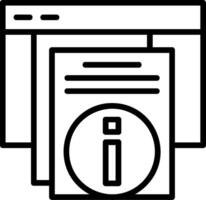 Information Line Icon vector