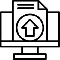 Export Line Icon vector