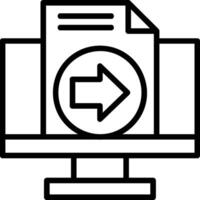 Redo Line Icon vector