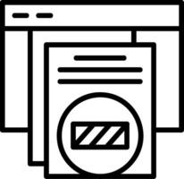 Loading Line Icon vector