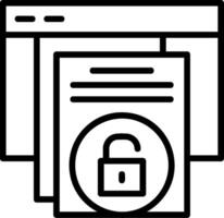 Access Line Icon vector