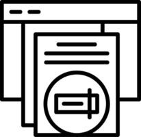 Rename Line Icon vector