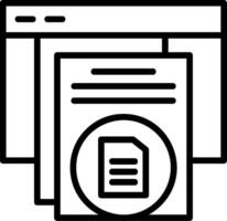 Document Line Icon vector