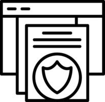 Security Line Icon vector