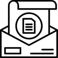 Document Line Icon vector