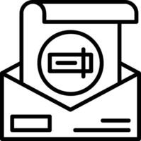 Rename Line Icon vector