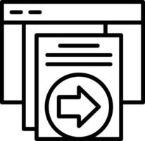 Redo Line Icon vector