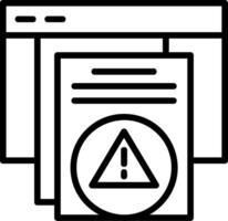 Error Line Icon vector