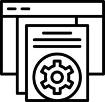 Development Line Icon vector