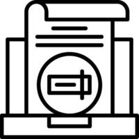 Rename Line Icon vector