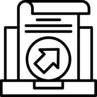 Shortcut Line Icon vector