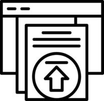 Upload Line Icon vector