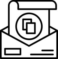 Copy Line Icon vector