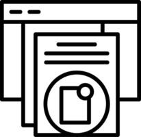 New Folder Line Icon vector