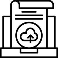 Backup Line Icon vector
