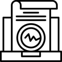 Corrupted Line Icon vector