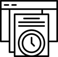 History Line Icon vector